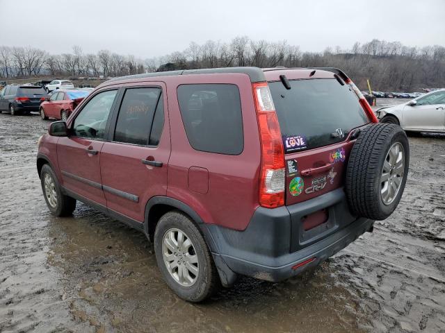 SHSRD78826U420473 - 2006 HONDA CR-V EX RED photo 2