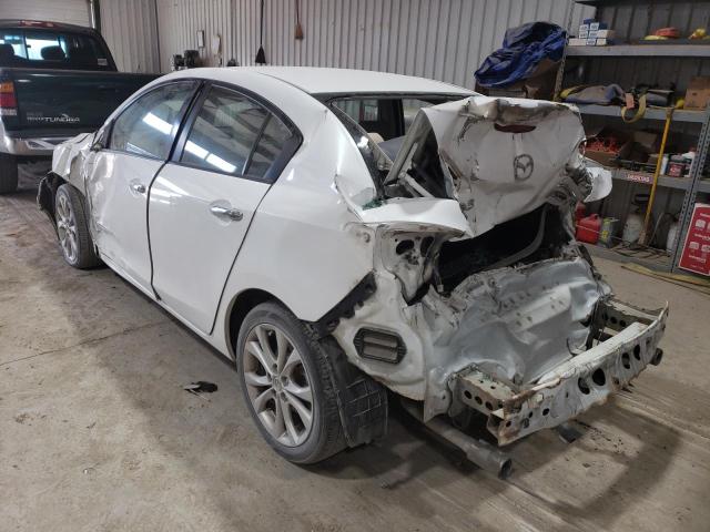 JM1BL1S52A1100160 - 2010 MAZDA MAZDA3 S WHITE photo 2