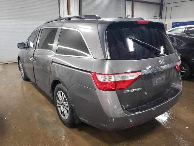 5FNRL5H62BB072066 - 2011 HONDA ODYSSEY EXL GRAY photo 2