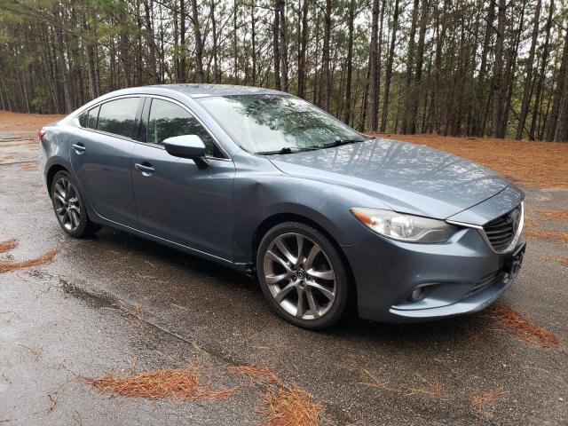 JM1GJ1W67F1168007 - 2015 MAZDA 6 GRAND TOURING BLUE photo 4