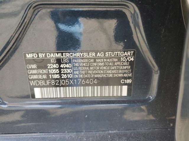 WDBUF82J05X176404 - 2005 MERCEDES-BENZ E 320 4MATIC BLUE photo 12