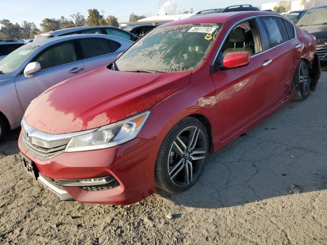 1HGCR2F11HA277522 - 2017 HONDA ACCORD SPORT SPECIAL EDITION RED photo 1