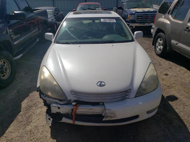 JTHBF30G120021463 - 2002 LEXUS ES 300 WHITE photo 5