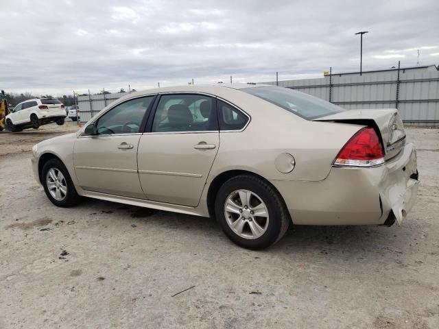 2G1WF5E32C1218984 - 2012 CHEVROLET IMPALA LS GOLD photo 2