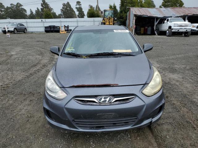 KMHCT4AE5CU210625 - 2012 HYUNDAI ACCENT GLS CHARCOAL photo 5