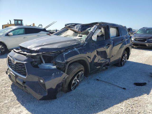 5TDGZRBH4NS574388 - 2022 TOYOTA HIGHLANDER XLE Mavi foto 1