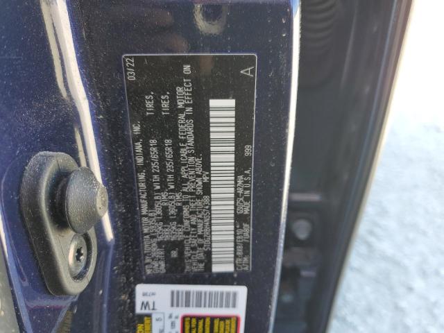 5TDGZRBH4NS574388 - 2022 TOYOTA HIGHLANDER XLE Mavi foto 12