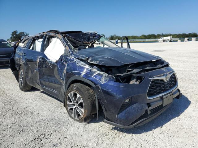 5TDGZRBH4NS574388 - 2022 TOYOTA HIGHLANDER XLE Mavi foto 4