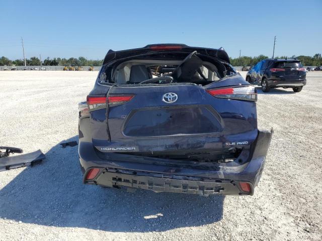 5TDGZRBH4NS574388 - 2022 TOYOTA HIGHLANDER XLE Mavi foto 6