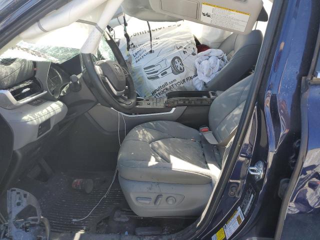 5TDGZRBH4NS574388 - 2022 TOYOTA HIGHLANDER XLE Mavi foto 7