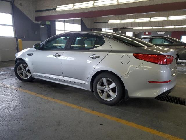 5XXGM4A79EG303368 - 2014 KIA OPTIMA LX SILVER photo 2