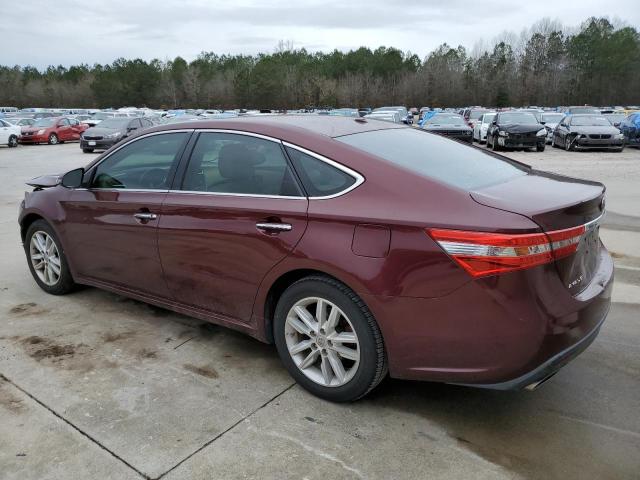 4T1BK1EB6EU125616 - 2014 TOYOTA AVALON BASE MAROON photo 2