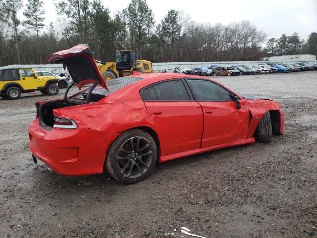 2C3CDXGJ5LH141384 - 2020 DODGE CHARGER SCAT PACK RED photo 3