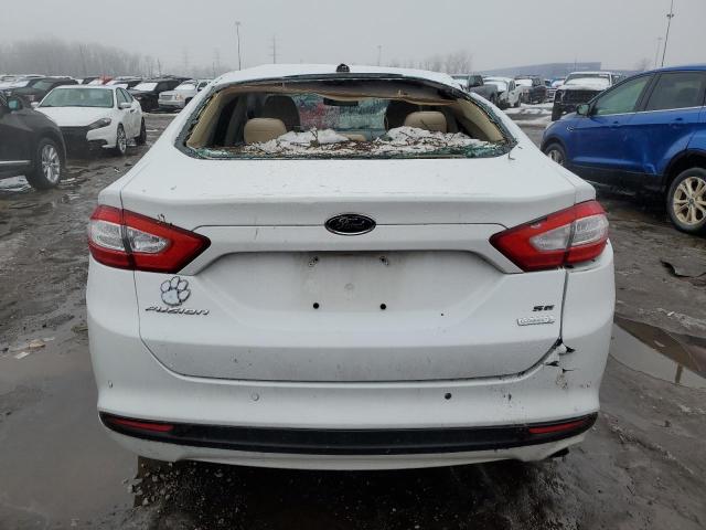 3FA6P0HR7DR122083 - 2013 FORD FUSION SE WHITE photo 6