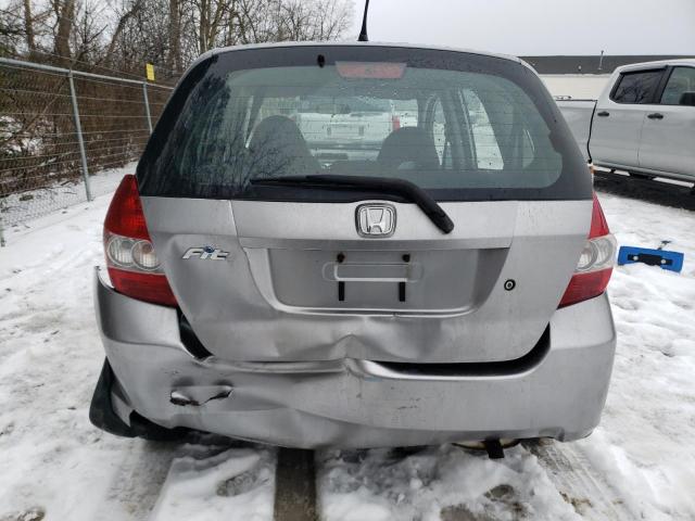 JHMGD38467S059188 - 2007 HONDA FIT GRAY photo 6