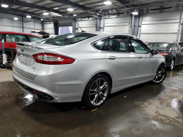 3FA6P0K92ER128304 - 2014 FORD FUSION TITANIUM SILVER photo 3