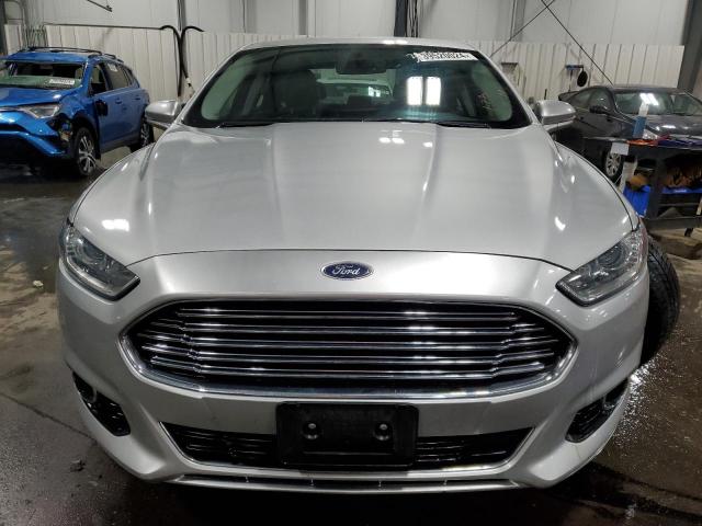 3FA6P0K92ER128304 - 2014 FORD FUSION TITANIUM SILVER photo 5