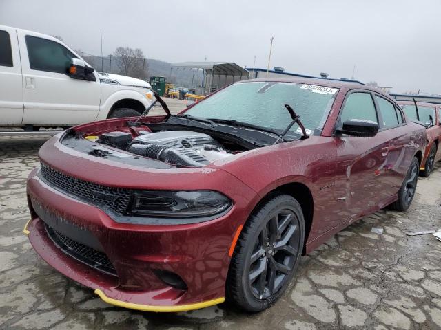 2C3CDXCT8NH186426 - 2022 DODGE CHARGER R/T BURGUNDY photo 1