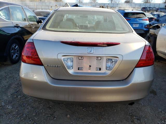 1HGCM56117A032346 - 2007 HONDA ACCORD VALUE TAN photo 6