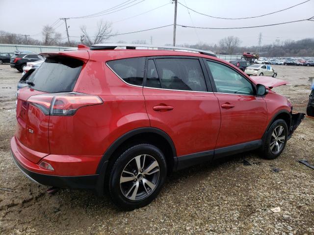 2T3WFREV1HW332201 - 2017 TOYOTA RAV4 XLE RED photo 3