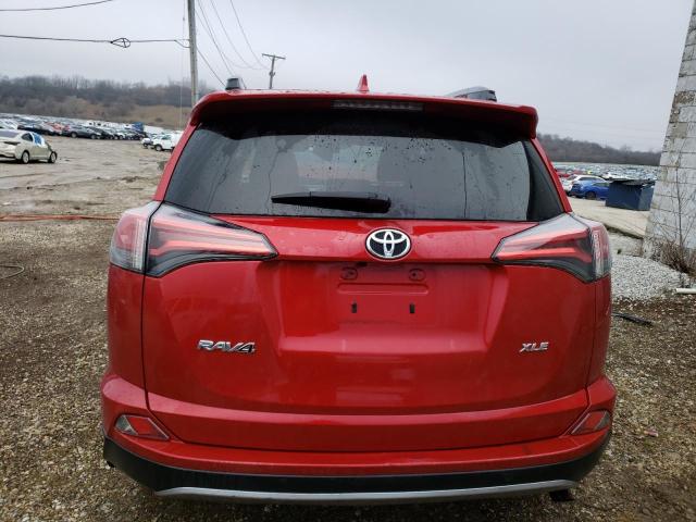 2T3WFREV1HW332201 - 2017 TOYOTA RAV4 XLE RED photo 6