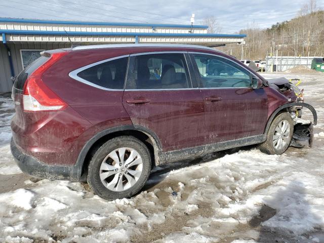 5J6RM4H72EL078297 - 2014 HONDA CR-V EXL BURGUNDY photo 3