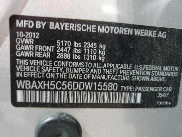 WBAXH5C56DDW15580 - 2013 BMW 528 XI SILVER photo 12