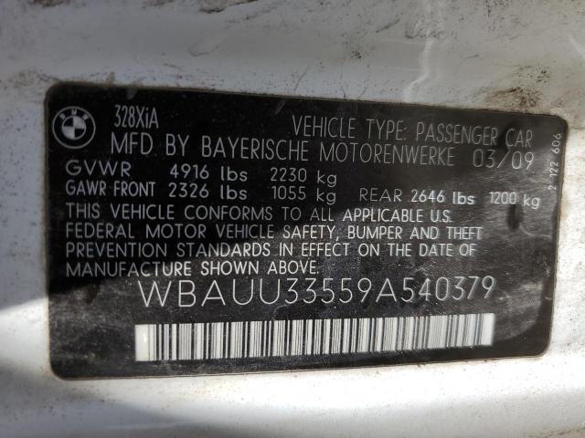 WBAUU33559A540379 - 2009 BMW 328 XIT WHITE photo 12