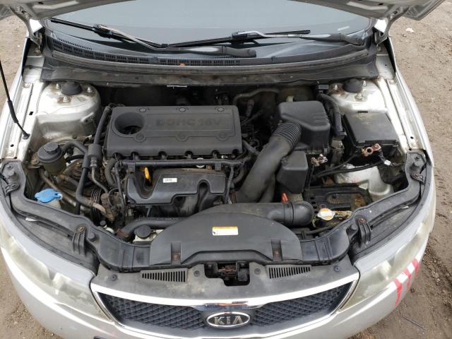 KNAFW4A34A5134164 - 2010 KIA FORTE SX SILVER photo 11