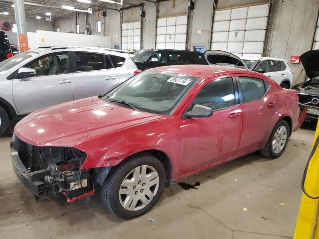 1C3CDZAB8EN224248 - 2014 DODGE AVENGER SE RED photo 1