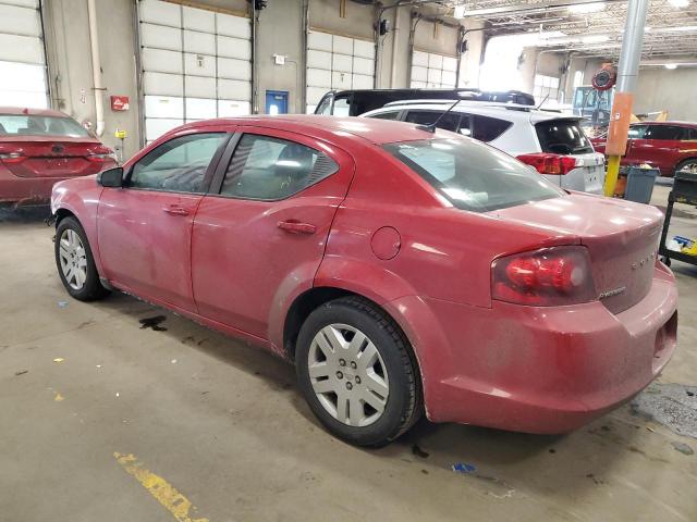 1C3CDZAB8EN224248 - 2014 DODGE AVENGER SE RED photo 2