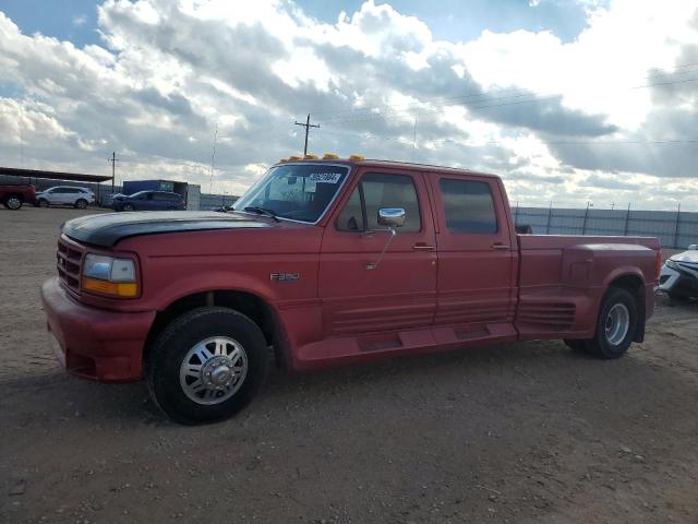 2FTJW35G1PCA02398 - 1993 FORD F350 RED photo 1