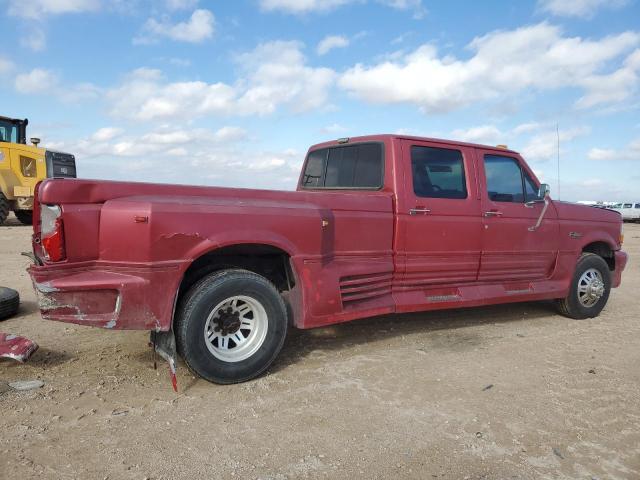 2FTJW35G1PCA02398 - 1993 FORD F350 RED photo 3