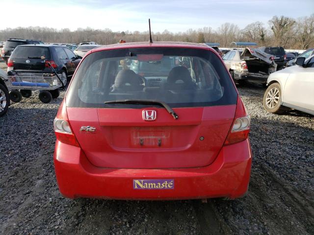 JHMGD38488S018594 - 2008 HONDA FIT RED photo 6