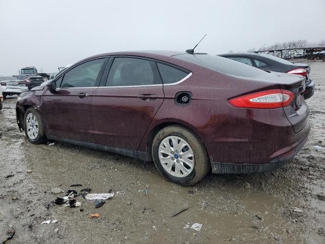 3FA6P0G79DR149611 - 2013 FORD FUSION S BURGUNDY photo 2