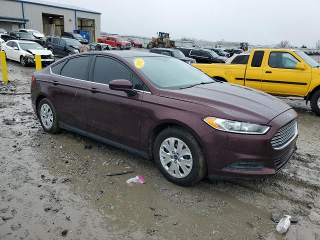 3FA6P0G79DR149611 - 2013 FORD FUSION S BURGUNDY photo 4