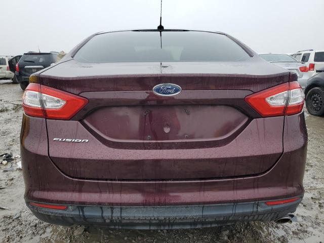 3FA6P0G79DR149611 - 2013 FORD FUSION S BURGUNDY photo 6