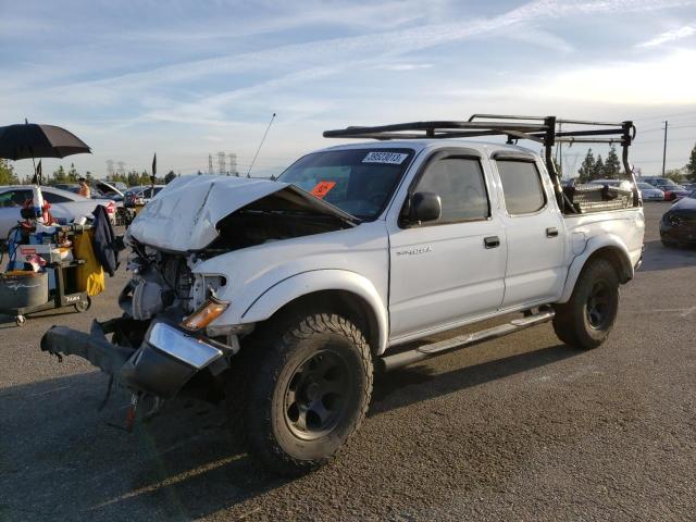 5TEGN92N62Z009494 - 2002 TOYOTA TACOMA DOUBLE CAB PRERUNNER WHITE photo 1