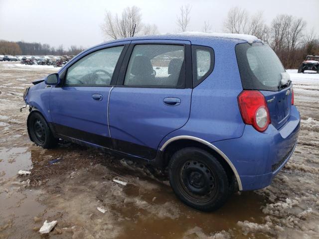 KL1TD66E29B316516 - 2009 CHEVROLET AVEO LS BLUE photo 2