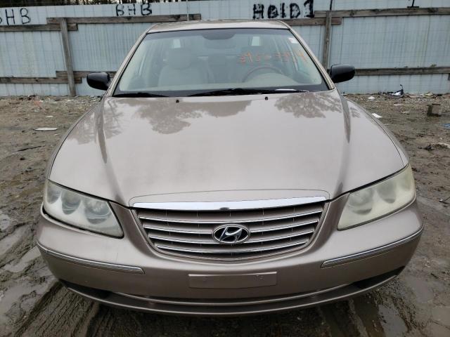 KMHFC46F87A237453 - 2007 HYUNDAI AZERA SE TAN photo 5