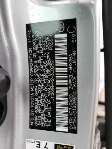 JTDKARFP2H3002521 - 2017 TOYOTA PRIUS PRIM 银色 照片 13