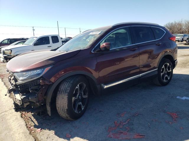 7FARW1H93KE016023 - 2019 HONDA CR-V TOURING BURGUNDY photo 1