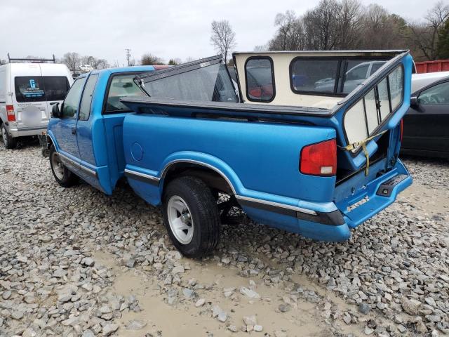 1GCCS19Z7SK143758 - 1995 CHEVROLET S TRUCK S10 BLUE photo 2