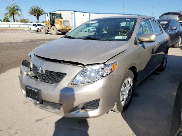 2T1BU4EE0AC365276 - 2010 TOYOTA COROLLA BASE BEIGE photo 1