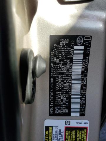 2T1BU4EE0AC365276 - 2010 TOYOTA COROLLA BASE 米色 照片 12