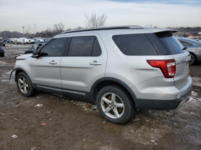 1FM5K8D85GGC02084 - 2016 FORD EXPLORER XLT SILVER photo 2