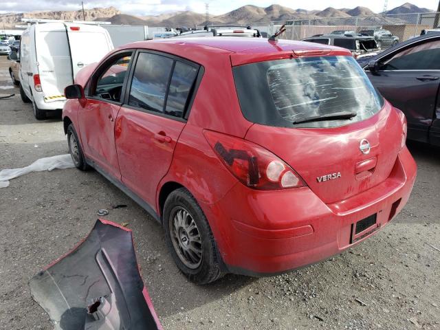 3N1BC13E77L372707 - 2007 NISSAN VERSA S RED photo 2