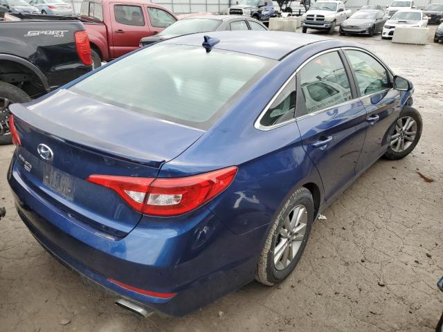 5NPE24AF0GH391769 - 2016 HYUNDAI SONATA SE BLUE photo 3