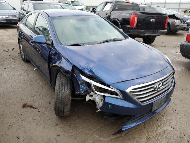 5NPE24AF0GH391769 - 2016 HYUNDAI SONATA SE BLUE photo 4