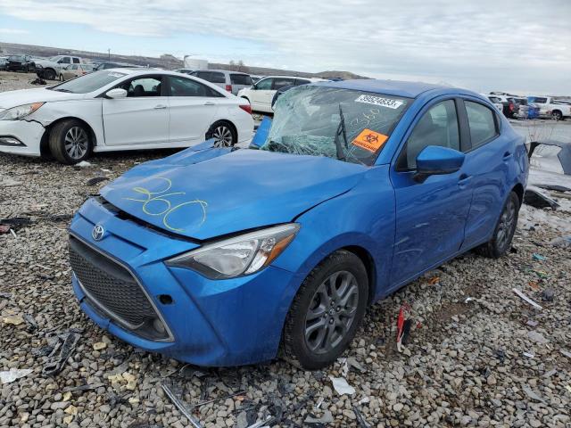 3MYDLBYV9KY524486 - 2019 TOYOTA YARIS L BLUE photo 1